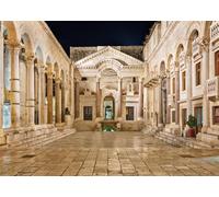 CORFOTO 3x2m Roman Diocletian's Palace Photo Backdrop Peristyle Night View Photography Background Italian Ancient Palace Backdrops Party Decor Photo Studio Props
