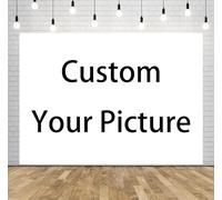 CORFOTO 9x6ft Personalized Background Custom Image Text Backdrops Customized Photo Backdrops Custom Photography Background for Birthday Wedding Baby Shower Design by You Custom Your Picture