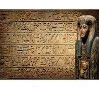 CORFOTO Fabric 1.5x1m (5x3FT) Egyptian Pharaoh Backdrop Ancient Temple Wall Photography Background for History Party Stage Decor Adults Kids