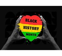 CORFOTO Fabric 1.8x1.2m Black History Month Backdrop Heart Art Photography Background for Celebration Theme Party Decorations Pride Photo Shoot Props