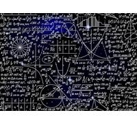 CORFOTO Fabric 2.1x1.5m Math Galaxy Backdrop Algebra Geometry Formulas Starry Night Sky Education Theme Photography Background for School Learning Party Photo Props