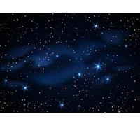 CORFOTO Fabric 2.5x1.8m Starry Night Sky Backdrop Deep Blue Nebula Twinkling Stars Galaxy Photography Background for Space Theme Party Kids Birthday Photo Booth Props