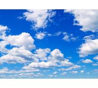 CORFOTO Fabric 5x3ft Sky Backdrop Theme Photography White Clouds Blue Sky Photo Backdrop for Newborn Baptism Baby Shower Kids Birthday Party Wedding Prom Banner