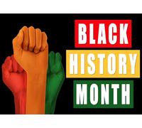 CORFOTO Fabric 6x3m Black History Month Backdrop Raised Fists Photography Background for Cultural Theme Party Decorations Solidarity Photo Shoot Props