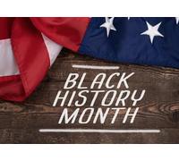 CORFOTO Fabric 6x3m Black History Month Backdrop US Flag Photography Background for Patriotic Theme Party Decorations Heritage Photo Shoot Props