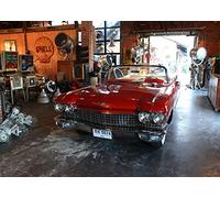 CORFOTO Retro Classic Car Backdrop 7x5ft American Vintage Car Photography Background Garage Photo Background Countryside Style Repair Garage Man Car Theme Birthday Party Photo Booth Props