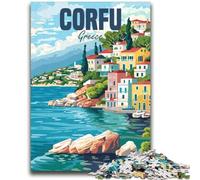 Corfu Greece Island Adult Jigsaws 2000 Pieces Difficult, Challenging Difficult Deal As Gifts for The Whole Family 2000pcs(70x100cm)
