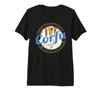 Corfu Ionian Islands Greece Vintage Columns Souvenir Premium T-Shirt