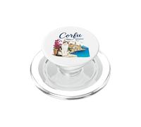 Corfu Island Greece Souvenir/Cat Corfu PopSockets PopGrip for MagSafe