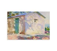 Corfu Lights And Shadows by John Singer Sargent Canvas Wall Art Prints Poster for Living Room Bedroom Office Wall Decor 20x30inch(50x75cm)