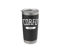 Corfu Shirt Classic Style Corfu Greece Stainless Steel Insulated Tumbler