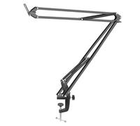 Corghd 50cm Microphone Boom Arm with Tabletop Stand for Podcasting, Video Games, Radio and Studio Audio,F