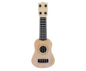 Corghd Beige Kids Classical Ukulele Guitar Toy Early Education Small Guitar Supplies Adjustable