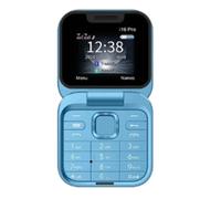 Corghd Mini Flip Mobile Phone FM Radio Voice Blacklist Speed Dial Vibration 2SIM Card Small Display Foldable Phone Easy to Use (Blue)