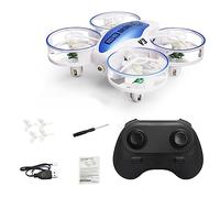 Corghd Remote Control UAV RC Mini Drone RC One Button Takeoff and Landing Obstacle Avoidance LED Lantern Drone,Royal Blue