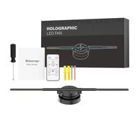 Corghd WIFI 3D Holographic Projector 352LED Holographic Player Fan for Image Video Store Bar Advertising Display UK Plug