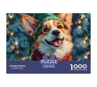 Corgi 1000 Piece Jigsaw Puzzle Family Game Creative Jigsaw Puzzles Beautiful Decoration Puzzle for Travel Gifts,Present 70x50cm/1000pcs