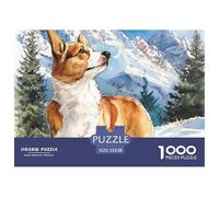 Corgi 1000 Piece Jigsaw Puzzle Family Game Creative Jigsaw Puzzles Unique Challenge Game for Travel Gifts,Present 52x38cm/1000pcs