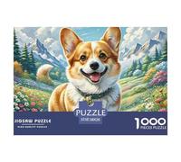 Corgi 1000 Piece Jigsaw Puzzles Birthday Gifts Couple Art Challenge Toy Gifts Family Game for Adults And Kids 38x26cm/1000pcs