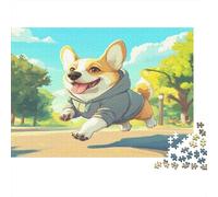 Corgi 1000 Piece Jigsaw Puzzles for Adults 1000 Piece Adult Puzzles Learning Educational Toys Family Games Christmas Birthday Gifts for Toddler Children Kids Boys Girls Jigsaw Puzzle 1000pcs (75x50cm)