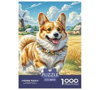 Corgi 1000 Piece Jigsaw Puzzles for Adults Challenge High Difficulty Pet Dog Home Decors Family Puzzle Game Birthday Gifts 52x38cm/1000pcs