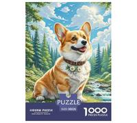 Corgi 1000 Piece Jigsaw Puzzles for Adults Family Challenge Toys Pet Dog Home Decoration Creativity & Gift Giving 38x26cm/1000pcs