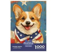Corgi 1000 Piece Puzzle Age 14+ for Adults Animal Whimsical Challenge Perfect for Relaxation Educational Games 70x50cm/1000pcs