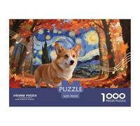 Corgi 1000 Piece Wildlife Paper Jigsaw Puzzle What Happens Next Educational Games for Adults And Kids 70x50cm/1000pcs