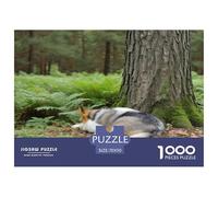 Corgi 1000 Pieces Animal Jigsaw Puzzles with Paper Art Creativity & Gift Giving for Adults And Kids Age 12 Years Up Stunning Puzzle 70x50cm/1000pcs