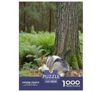 Corgi 1000 Pieces Animal Jigsaw Puzzles with Paper Art Home Decors for Adults And Kids Age 12 Years Up Stunning Puzzle 38x26cm/1000pcs