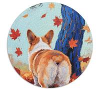 Corgi 1000 Pieces Jigsaw Puzzles For Adults Educational Games Stress Relieving Entertainment Cultivate The Spirit of Teamwork for Adults And Kids, Age 12 Years Up 1000pcs (67.5x67.5cm)