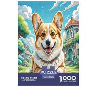 Corgi 1000 Pieces Jigsaw Puzzles For Adults Family Challenge Toys Stress Relieving Entertainment Exercise The Memory of The Brain for Adults And Kids, Age 12 Years Up 38x26cm/1000pcs