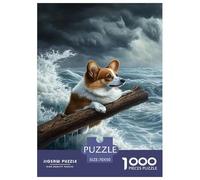 Corgi 1000 Pieces Premium Jigsaw Age 12+ Cool Collage Effect, Home Decoration, Educational, Challenging 70x50cm/1000pcs