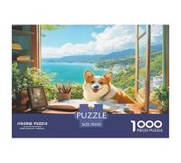 Corgi 1000 Pieces Premium Jigsaw Age 12+ Cool Collage Effect, Home Decoration, Educational, Challenging Puzzle Games 70x50cm/1000pcs