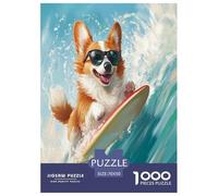 Corgi 1000 Pieces Premium Jigsaw for Adults Cool Collage Effect, Fun Details, Educational, Challenging Puzzle Games 70x50cm/1000pcs
