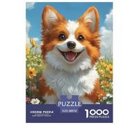 Corgi 1000 Pieces Puzzle for Adults And Children Animal with Extra Fun Challenges Perfect for Relaxation Home Decoration 52x38cm/1000pcs
