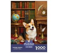 Corgi 1000pcs Paper Jigsaw Puzzle Challenging & Brainteasing Puzzle Educational Games for Adults And Kids 38x26cm/1000pcs