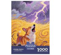 Corgi 1000pcs Paper Jigsaw Puzzles Pet 100% Recycled Cardboard Educational Games for Adults And Kids 38x26cm/1000pcs