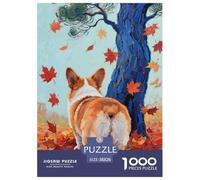 Corgi 1000pcs Paper Jigsaw Puzzles Pet What Happens Next Beautiful Decoration for Adults And Kids 38x26cm/1000pcs
