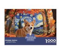 Corgi 1000pcs Paper Jigsaw Puzzles Wildlife What Happens Next Beautiful Decoration for Adults And Kids 38x26cm/1000pcs