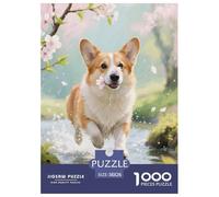 Corgi 1000pcs Pet Paper Jigsaw Puzzle Colourful Beautiful Decoration for Adults And Kids 38x26cm/1000pcs