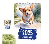 Corgi 2025 Wall Calendar, Puppy Wall Calendar 2025, Monthly Calendar Wall Calendar - Calendar 2025, Thick Paper Wall Planner, 12 Month Calendar Planner, Lie Decor
