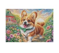 Corgi 300 Piece Jigsaw Puzzle for Adults Jigsaw Cozy Night In Activity Colourful Challenge Great Gift for Puzzle Lovers Stress Reliever 300 PCS