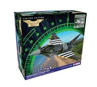 Corgi AA29004 Eurofighter Typhoon FGR4 ZJ913 Moggy, Die Cast Model Plane | RAF No.29 Sqn Coningsby, 2024 D-Day Anniversary Display Scheme, Diecast Aircraft for Collectors 14+