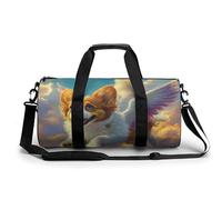 Corgi Angels-Wings Gym Bag Travel Duffle Bag Carry On Weekender Bags for Workouts Sport