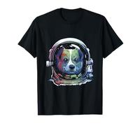 Corgi Astronaut Colorful Space Dog Science Graphic T-Shirt