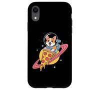 Corgi Astronaut Riding Pizza Through Space Case for iPhone XR