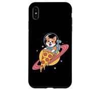 Corgi Astronaut Riding Pizza Through Space Case for iPhone XS Max