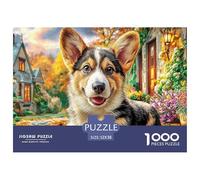 Corgi at BeachPremium Jigsaw Puzzles for Adults A 1000-Piece Advanced-Level Set Featuring Challenging And Educational Games - Designed As The Jigsaw Puzzles for Adults And Mature Kids Ag
