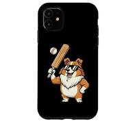 Corgi Baseball Player Dog With Sunglasses Funny Case for iPhone 11